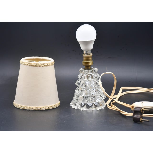 Charming Table Lamp in Rostrato Murano Glass Vase for Barovier & Toso, 1940s For Sale - Image 11 of 13