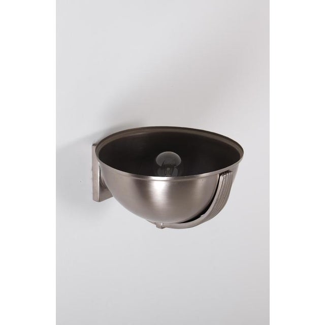 Silver Swedish Art Deco Wall Lamps, 1920s, Set of 2 For Sale - Image 8 of 10