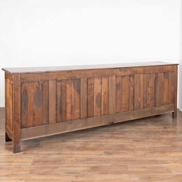 Long French Oak Four Door Sideboard Buffet For Sale - Image 18 of 18