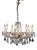 8-Arm Chandelier with Trimmings For Sale