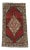 Vintage Mini Red Turkish Rug For Sale