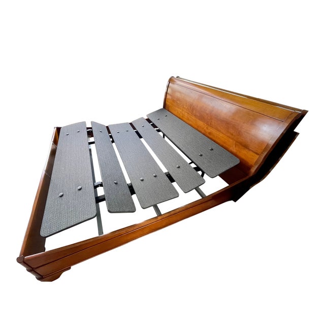 Grange Orléans King Sleigh Bed Frame – Made in France For Sale