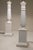 Matched Pair Lenox Quoizel Neoclassic Hollywood Regency Modern Column Porcelain Table Lamps 1960's For Sale In Los Angeles - Image 6 of 14