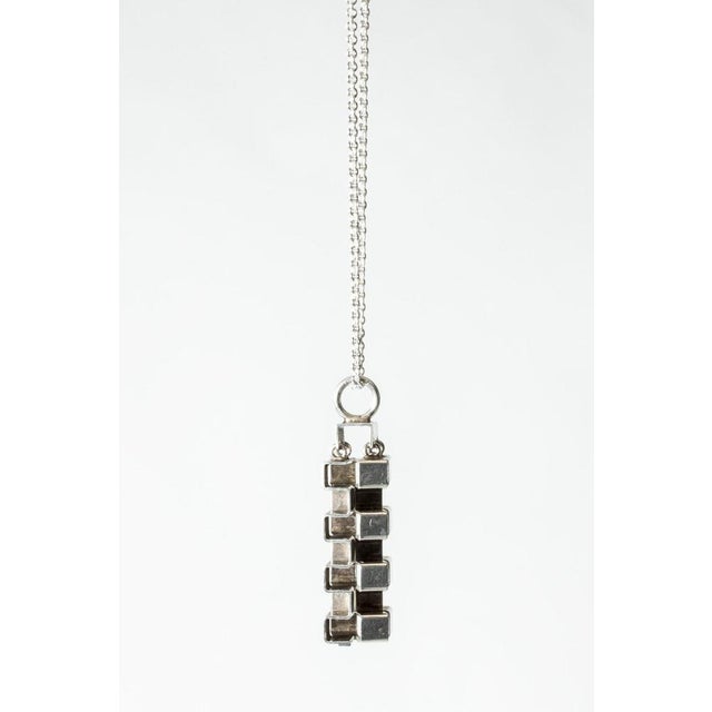 Mid-Century Silver Pendant by Elis Kauppi, 1960s For Sale - Image 4 of 7