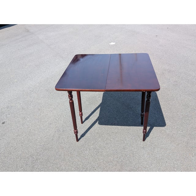 Wood Vintage Victorian Style Mahogany Convertible Console and Game Table For Sale - Image 7 of 13