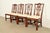 English Henredon Georgian Carved Mahogany Dining Chairs, Set of Four For Sale - Image 3 of 14