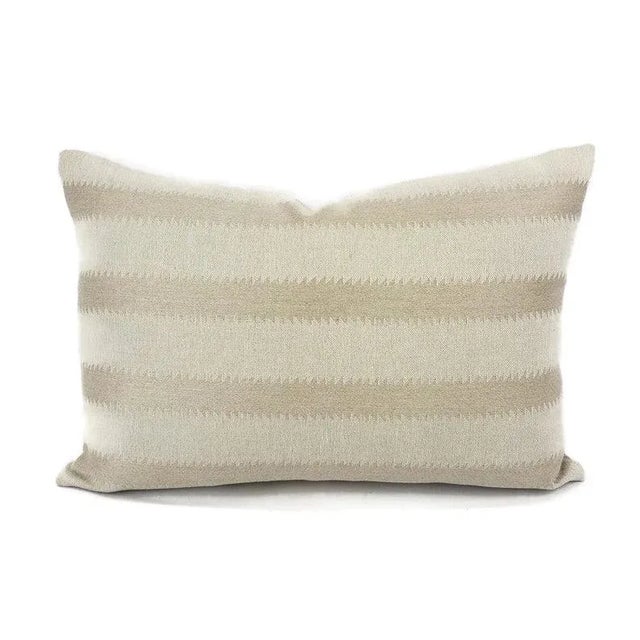 Not Yet Made - Made To Order Rogers & Goffigon Sawtooth in Swordfish Lumbar Pillow Cover For Sale - Image 5 of 5