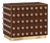 Chocolate Murano Glass 90-Sphere Cabinet on Brass Plinth from Justfurnituress SRL For Sale