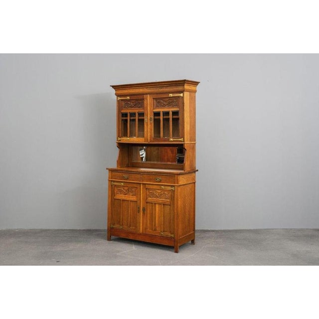 Art Nouveau Sideboard in Oak, Early 20th Century For Sale - Image 4 of 18