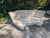 Off-white 1990s Baker Furniture 2 Piece Sectional With Ottoman For Sale - Image 8 of 13