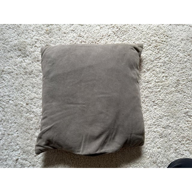 Biedermeier Cushion with Bead Embroidery in Grisaille Tones For Sale - Image 5 of 8