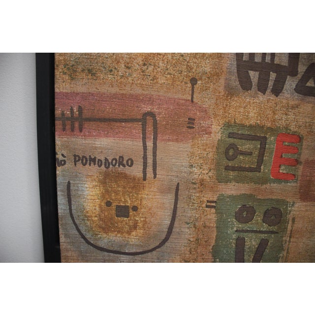 Silk-Screened Fabric Panel by Gio Pomodoro, 1950s For Sale - Image 4 of 6