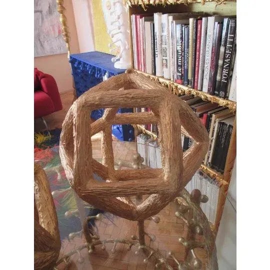 A pair of Dodecahedron and Icosahedron inspired by the drawings of Leonardo da Vinci. A huge and one-of-a-king hanging...