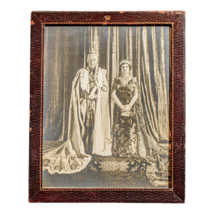 Rare Signed Presentation Photograph Portrait Viceroy of India Antique Leather Frame Home Decor Collectible