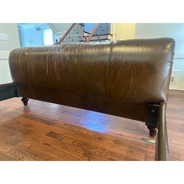 Ralph Lauren Ralph Lauren Home Jamaica Bed, Leather King For Sale - Image 4 of 17