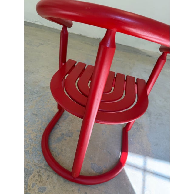 Red Armchair by Allmilmö, 1980s For Sale - Image 9 of 11