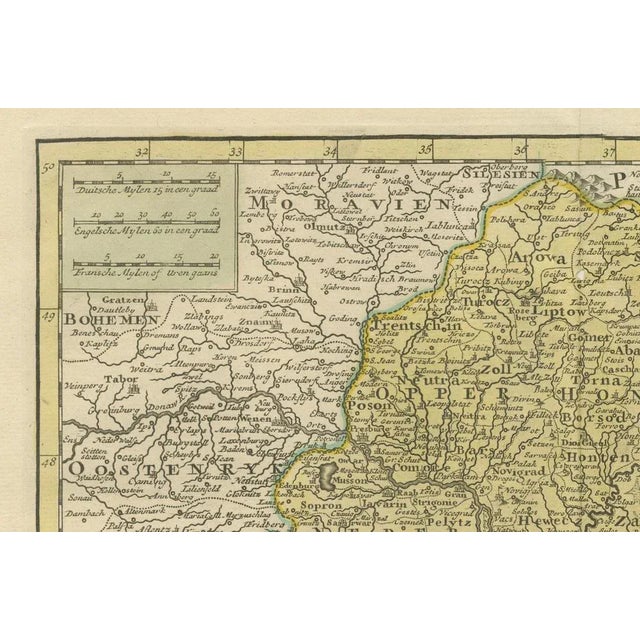 Antique Map of Hungary and Transylvania by Isaac Tirion, 1740 For Sale - Image 6 of 10