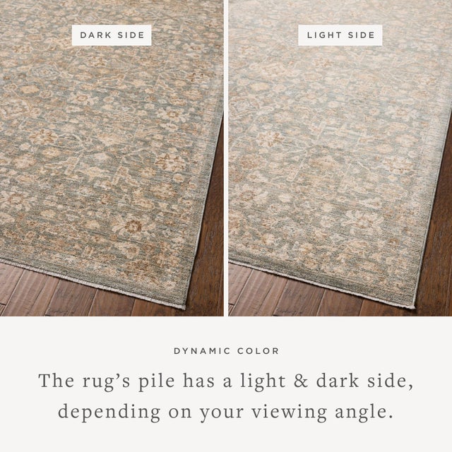 Textile Chris Loves Julia x Loloi Palma Blue / Natural 18" x 18" Sample Rug For Sale - Image 7 of 7