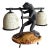 Vintage Maitland-Smith Bronze Frog Tessellated Penshell Table Lamp For Sale