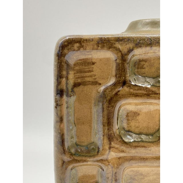 Mid-Century Geometric Vase from Strehla Keramik, Germany, 1950s For Sale - Image 9 of 14