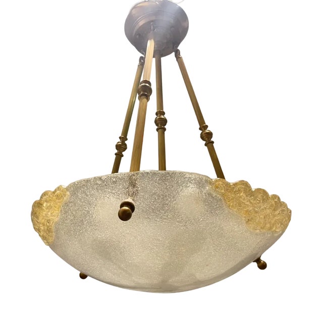 Large Murano Glass Light Pendant, 1970s For Sale