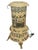 French Antique Folk Art Hand Painted Oil Heating Stove Decorative Lamp For Sale - Image 3 of 11