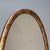 Tilting Oval Mirror with Leaf Carvings For Sale - Image 4 of 10