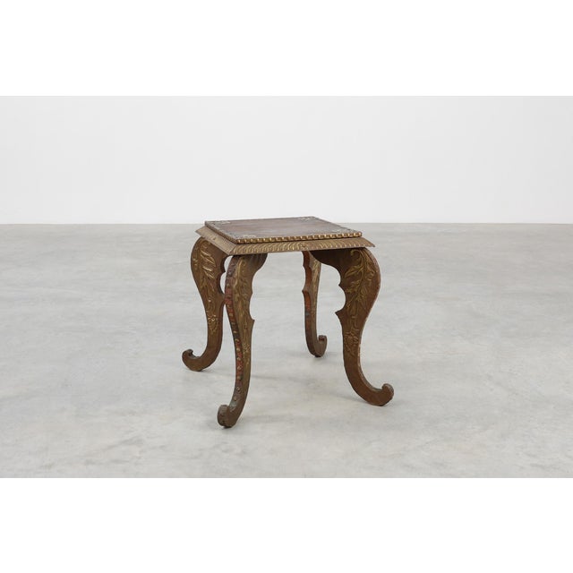 Arts & Crafts Side Table in Oak and Copper, 1890s For Sale - Image 5 of 12