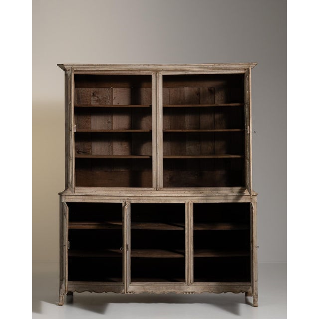 19th Century French Provincial Brown Wood China & Display Cabinets For Sale - Image 9 of 15