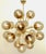 Italian 21st Century Diciotto Polished Brass Smoky Murano Sputnik Chandelier by Fabio LTD For Sale - Image 3 of 5