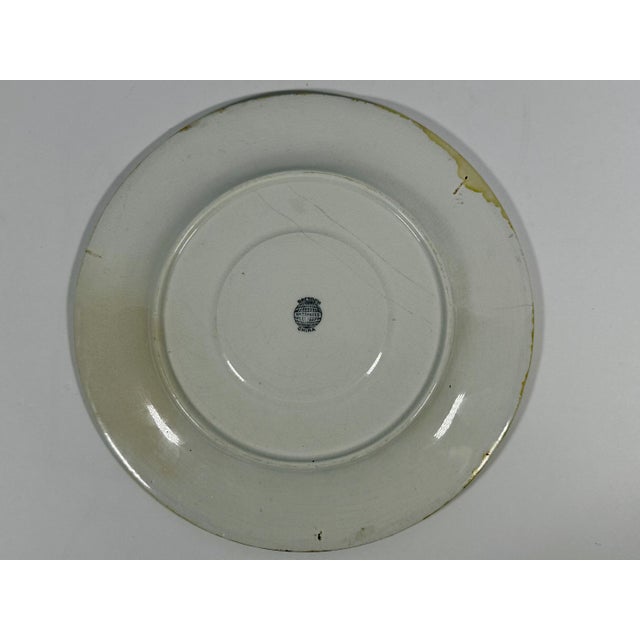 Cupid Plate, Antique Transferware Handkerchief Plate For Sale - Image 6 of 9