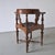 Brown Antique Carved Corner Chair with Leather Seat For Sale - Image 8 of 10