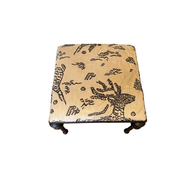 Alberto & Diego Giacometti Iron Bench With Snow Fabric For Sale - Image 4 of 4