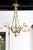 Gold 19th Century French Louis XVI Style 19th Century Bronze Three-Light Chandelier with Torch For Sale - Image 8 of 11