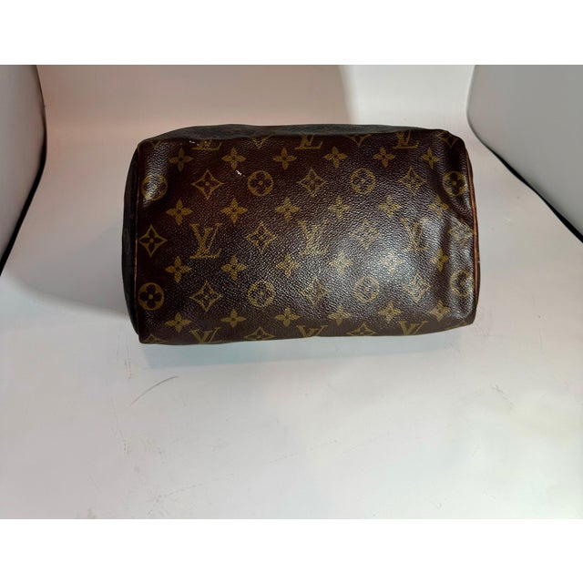 2010s Vintage LOUIS VUITTON Brown Monogram Canvas Speedy 30, Most popular Mini Bag For Sale - Image 5 of 18