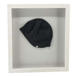 Vintage Black Womens Swim Cap Framed For Sale