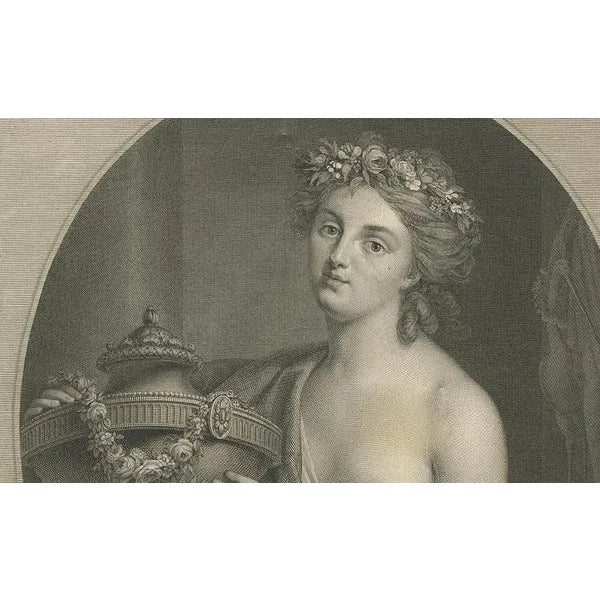 After Tischbein, Allegorical Portrait Dedicated to Elise Charlotte, 1790, Print For Sale - Image 6 of 10