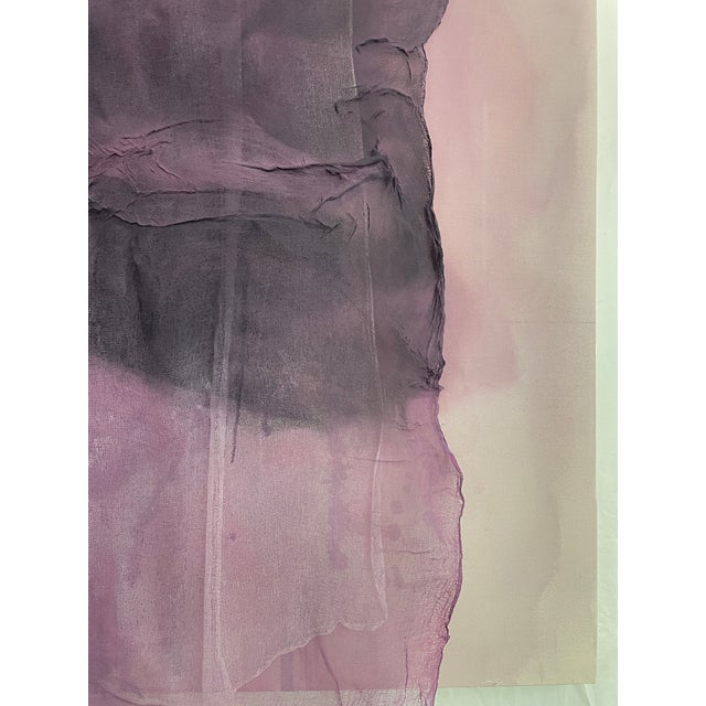 "Solitude" Abstract Dimensional Mixed Media and Stain Painting by Stacey Warnix For Sale - Image 10 of 12