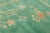 Hand-knotted in wool, this 5x5 contemporary Chinese Deco square rug features a luminous jade-green field framed by...