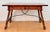 Spanish Baroque Style Carved Wooden Console Table with Wrought Iron Stretcher, 1930 For Sale - Image 6 of 10