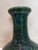 Ceramic Chinese Ceramic Vase Qianlong Marked Green Glaze Black Painting Porcelain Vase Hand Painted Flowers Pattern For Sale - Image 7 of 11
