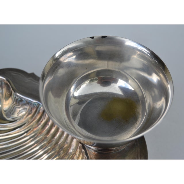 Mid-20th Century W. M. Rogers Silver Company Victorian Silverplate Clam Shell Scalloped Serving Bowl For Sale - Image 13 of 14