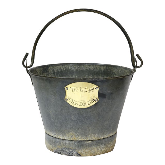 Mid 20th Century English Dairy Bucket For "Dolly" The Cow For Sale