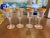 Early 20th Century Gold Rim Pink Glass Cordial Stemmed Glasses - Set of 4 For Sale - Image 4 of 7