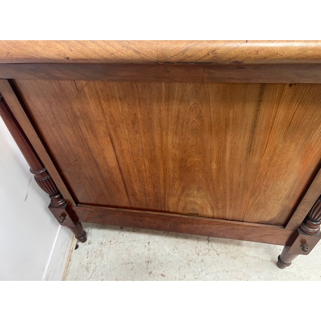 19th Century Louis XVI Mahogany Bench For Sale - Image 9 of 12