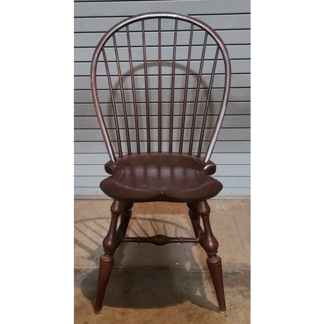 D.r. Dimes Bow Back Windsor Chairs Bench Made For Sale - Image 10 of 10