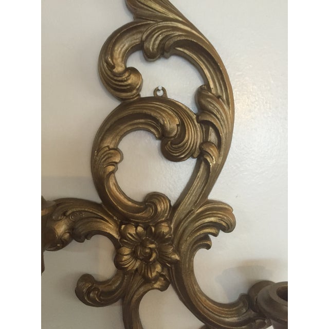 MidCentury Gold Candle Sconce Chairish