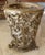 This is an intricately carved Venetian table base. The piece has silver gilt accents, but the glass base is not included.