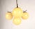 1930s Art Deco Bauhaus Nickel Plated Chandelier with Opaline Glass, 1930s For Sale - Image 5 of 9