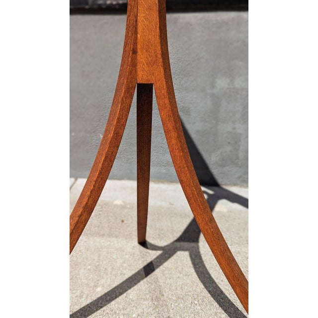 1940s 1940s Burlwood Podium Stand With Art Deco Elegance For Sale - Image 5 of 5
